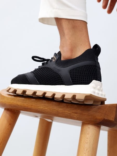 BLACK BRISTOL ÖRME ERKEK SNEAKERS SİYAH - 41