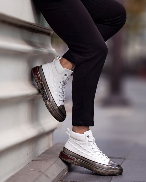WHITE DELUX W HAKİKİ DERİ ERKEK BOT BEYAZ - 43