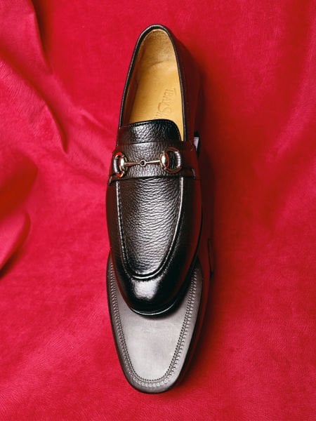 COFFEE DIAMOND GENUINE LEATHER MEN'S STYLE CLASSIC SHOES BROWN - 40