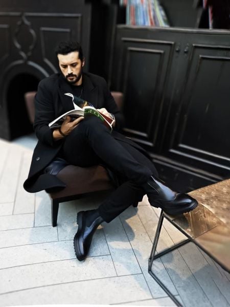 BLACK KLEIN HAKİKİ DERİ BOT SİYAH - 40