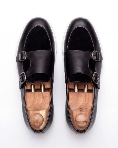 SCHWARZ TONY KLASSISCHE SCHUHE AUS ECHTLEDER SCHWARZ - 44