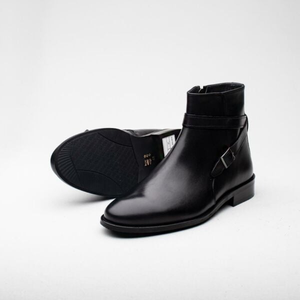 İBAY 8001 FLOYD KALİTELİ ERKEK SİYAH HAKİKİ DERİ BOT SİYAH - 45