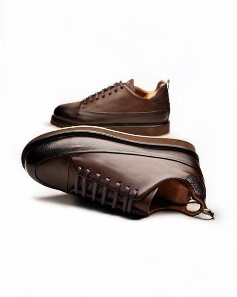 COFFEE BENFICA Hakiki Deri Erkek Günlük Ayakkabı – Kahve Rengi KAHVE FLOTER - 46