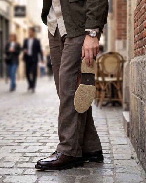 COFFEE DRIVE Hakiki Deri Erkek Günlük Ayakkabı – Kahve Antik KAHVE ANTİK - 44