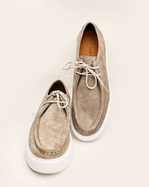 BEIGE SUEDE TOMMY  ERKEK GÜNLÜK RAHAT AYAKKABI BEJ SÜET BEJ SÜET - 45