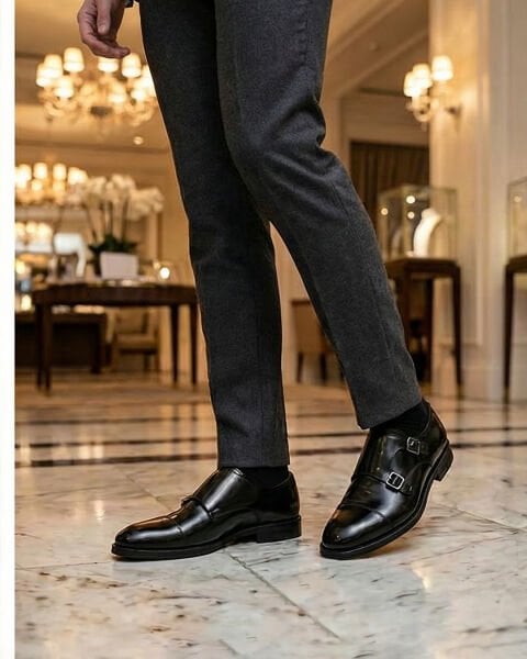 PATENT BLACK COSTA HAKİKİ DERİ ERKEK GÜNLÜK AYAKKABI SİYAH AÇMA - 45