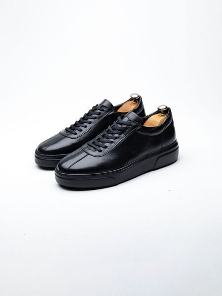 İBAY JOHN BLACK BLACK ERKEK BAĞCIKLI HAKİKİ DERİ GÜNLÜK AYAKKABI SİYAH SİYAH - 41