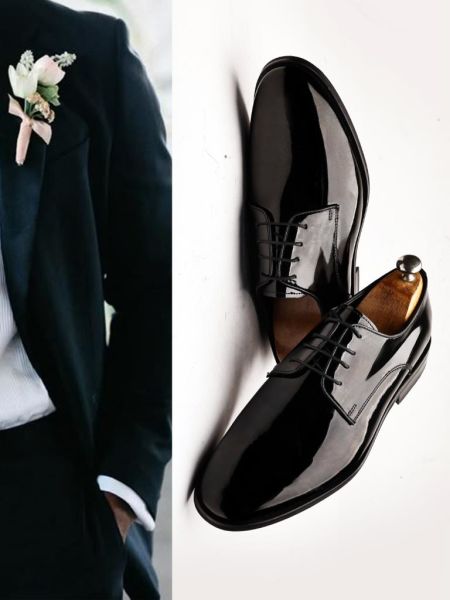 İBAY SHOOT Erkek Siyah Ruhan Hakiki Deri Klasik Ayakkabı SİYAH RUGAN - 37