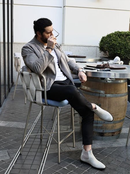 BEIGE SUEDE GUSTAVO HAKİKİ DERİ BOT BEJ - 38