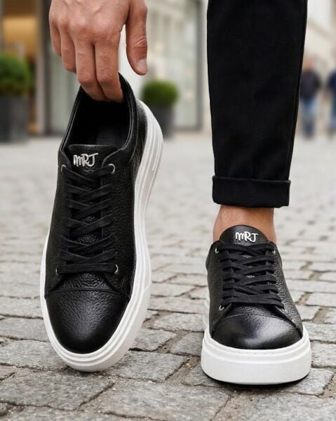 BLACK CITY WALK Hafif Rahat Tarz Erkek Ayakkabı SİYAH FLOTER - 46
