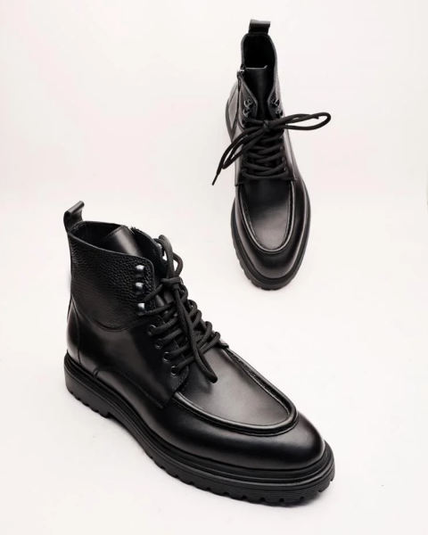 IBAY PRIVATE ECHTLEDER HERREN KOMFORTABLE STIEFEL SCHWARZ FLOTER - 45
