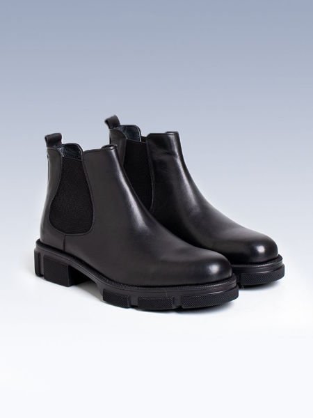 İBAY ROMEO Men's Black Genuine Leather Comfortable Boots
