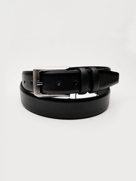 İBAY LION BELT Erkek Siyah Hakiki Deri Kemer