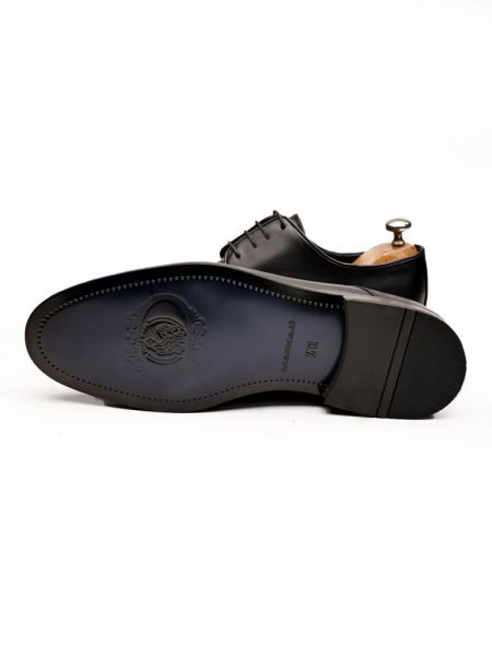 İBAY 2239 SHOOT Erkek Siyah Deri Klasik Ayakkabı SİYAH MAT - 38