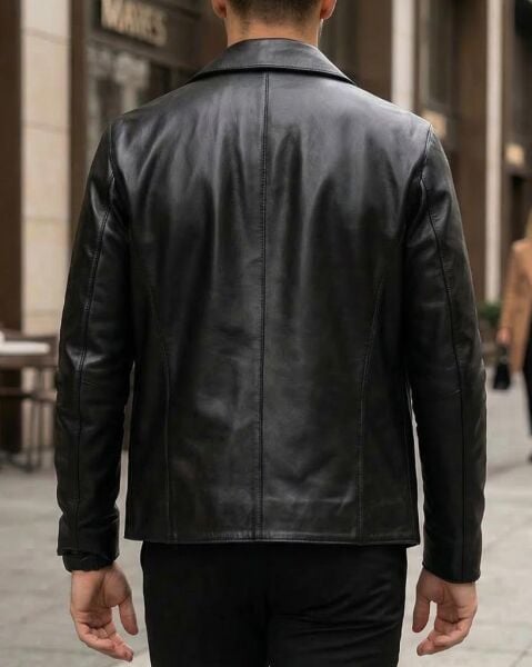 JOHN DAWID BLACK DEEP LOVE %100 GERÇEK DERİ MONT SİYAH - L