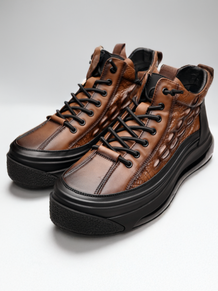 COFFEE CLIMBER HAKİKİ DERİ ERKEK GÜNLÜK AYAKKABI KAHVE - 44