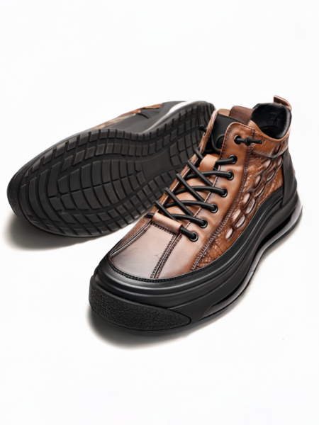 COFFEE CLIMBER HAKİKİ DERİ ERKEK GÜNLÜK AYAKKABI KAHVE - 44