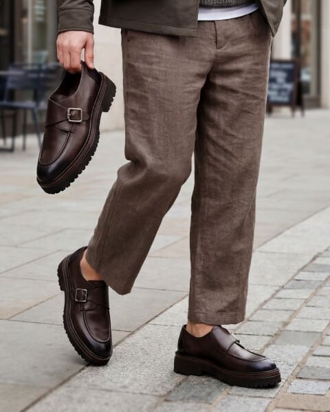 COFFEE OSCAR hakiki deri erkek ayakkabı ile konfor ve stil bir arada! KAHVE - 45