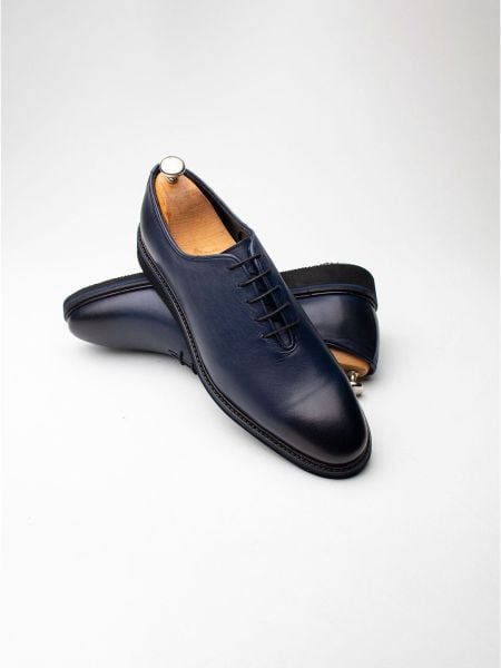 NAWY BLUE EVA ALVIN HERREN-LEDER-BEQUEME SCHUHE MARINEBLAU - 46