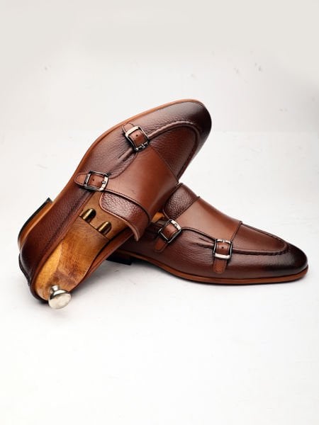 TABACO VALLE W GENUINE LEATHER MEN'S CLASSIC SHOES TABA - 42