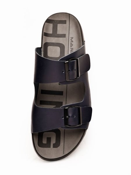 NAWY BLUE COOL HAKİKİ DERİ ERKEK SANDALET LACİVERT - 44