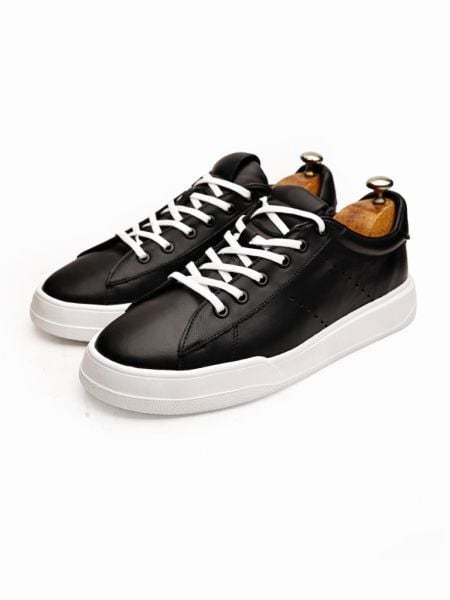 BLACK MAURO HAKİKİ DERİ ERKEK CASUAL AYAKKABI SİYAH - 45