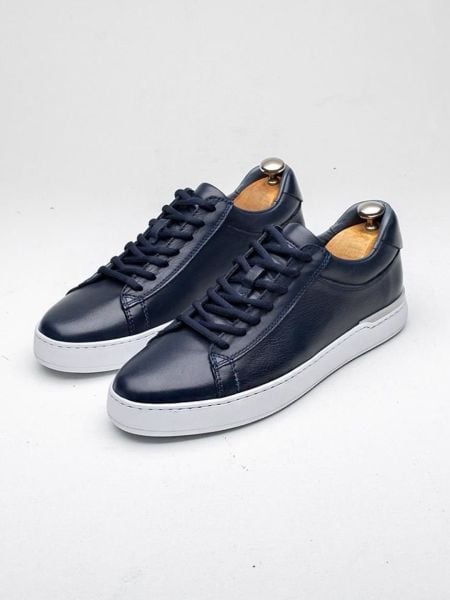 MARCO MARCO HERREN-LEDER-LEICHTSCHUHE DUNKELBLAU - 40