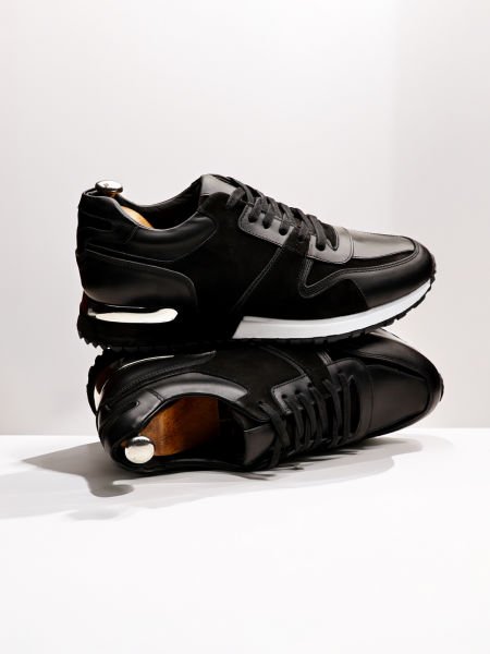 BLACK NAPA GUARDIAN HAKİKİ DERİ ERKEK TARZ SAĞLAM GÜNLÜK AYAKKABI SİYAH NAPPA - 44