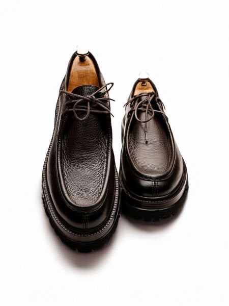 COFFEE NEPAL W HAKİKİ DERİ GÜNLÜK AYAKKABI KAHVE FLOTER - 45