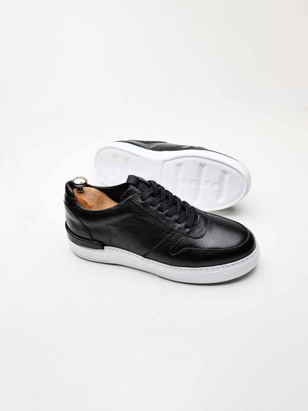 SCHWARZE VADUZ HERREN-LEDERSCHUHE SCHWARZ - 40