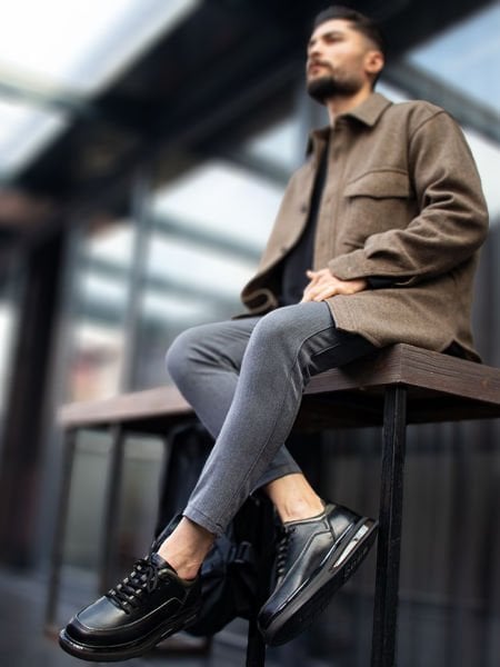 SCHWARZ OLD AIR SCHWARZ KHAKI - 45