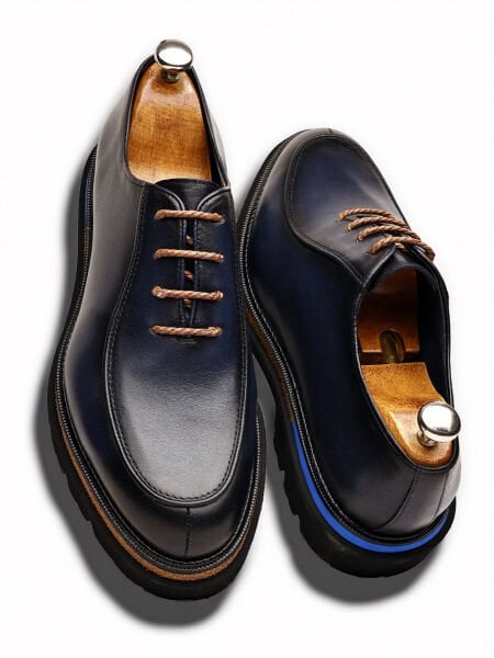 NAVY BLUE AMIRAL KALİTELİ HAKİKİ DERİ RAHAT GÜNLÜK AYAKKABI