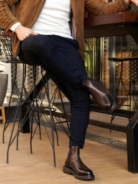 COFEE DAVIES HAKİKİ DERİ BOT KAHVE - 43