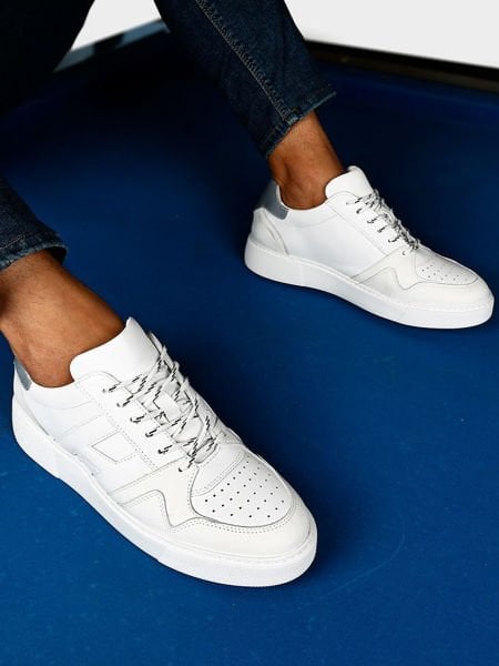 İBAY 7027 HACKER WHITE MEN'S LEATHER DAILY SHOES WHITE - 41