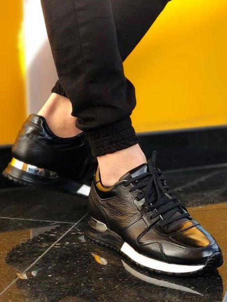 BLACK  GUARDIAN HAKİKİ DERİ ERKEK TARZ AYAKKABI SİYAH - 38