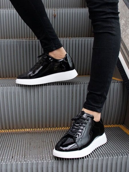 PATENT BLACK MARINO ERKEK TARZ AYAKKABI