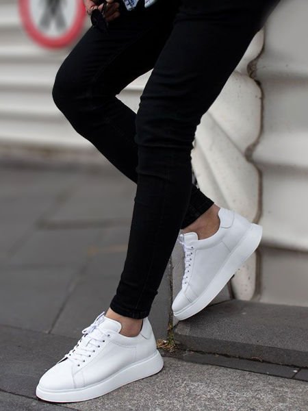 İBAY 7039 MARINO WHITE MEN'S COMFORTABLE DAILY SHOES