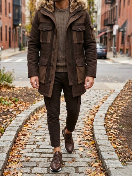 COFFEE GUARDIAN HAKİKİ DERİ ERKEK GÜNLÜK AYAKKABI KAHVE - 45