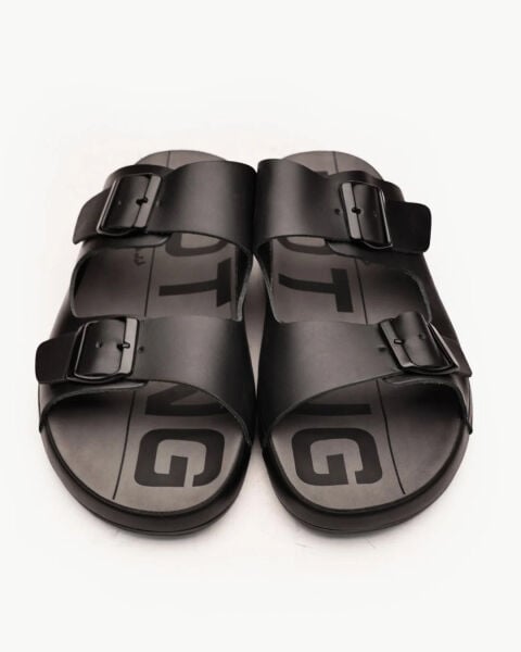 BLACK COOL HAKİKİ DERİ ERKEK SANDALET SİYAH - 44