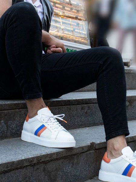 İBAY 7053 VISION WHITE ORANGE NAVY BLUE - 37