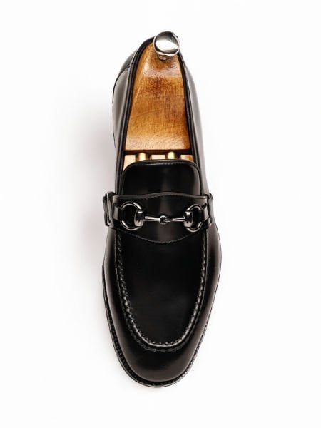 GALA SCHWARZ LACK LEDER METALL DETAILS KLASSISCHE HERRENSCHUHE