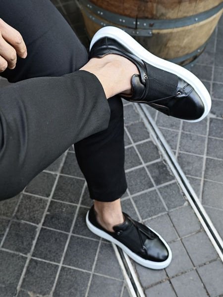 İBAY E3737 WAGNER MEN'S LEATHER DAYTIME SHOES BLACK - 43