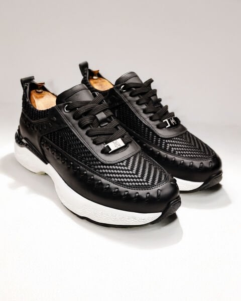 BLACK MICAM HAKİKİ DERİ KALİTELİ RAHAT ERKEK TARZ AYAKKABI SİYAH - 45