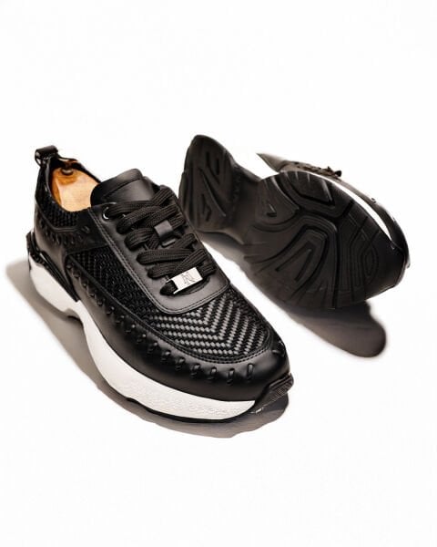 BLACK MICAM HAKİKİ DERİ KALİTELİ RAHAT ERKEK TARZ AYAKKABI SİYAH - 45