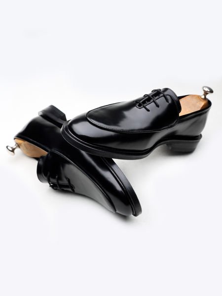 BLACK DOLCE BLACK STYLE MEN'S CLASSIC SHOES BLACK OPEN - 45