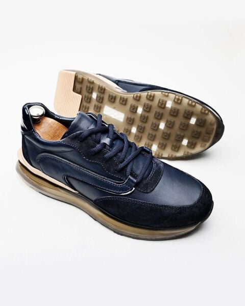 NAVY BLUE ENJOY LACİVERT ERKEK DERİ GÜNLÜK AYAKKABI LACİVERT - 41