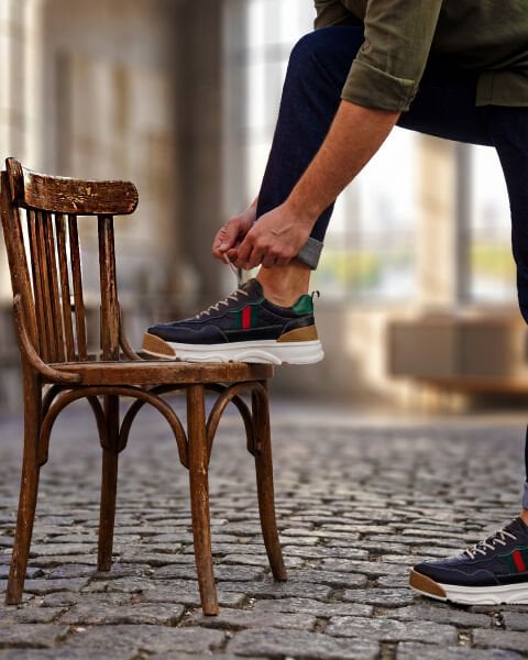 BLACK STEP UP HAKİKİ DERİ ERKEK GÜNLÜK AYAKKABI SİYAH - 45