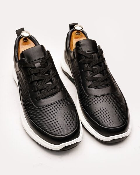 BLACK GONDOL ÇPK RAHAT ERKEK DERİ GÜNLÜK AYAKKABI SİYAH - 45