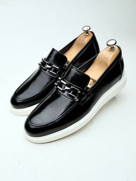 PATENT BLACK MARC GENUINE LEATHER CLASSIC SHOES BLACK PATENT LEATHER - 42