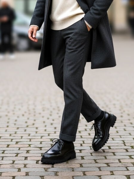 PATENT BLACK NEPAL W HAKİKİ DERİ ERKEK ŞIK RAHAT AYAKKABI